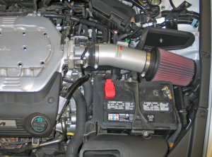 Honda Accord Performance Air Intake - K&N Engineering - Typhoon Short Ram - Silver - `08-`12
